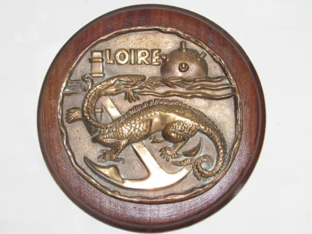 06F10 Antique Tape of Mouth Bronze Building Of Support Loire Marine National