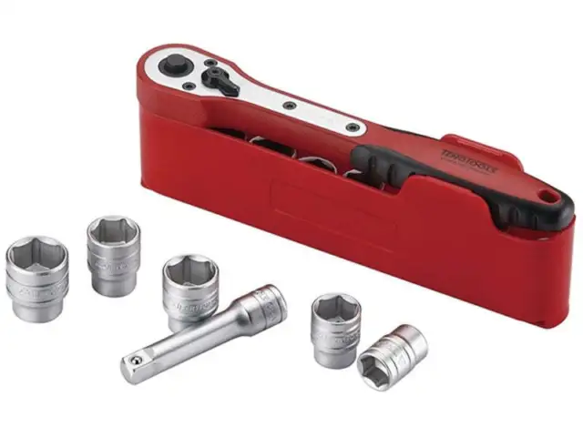 Teng Tools Ratchet & Socket Set - 3/8in Drive 12 Piece M3812N1