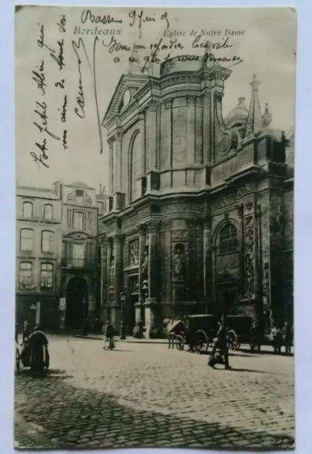 CPA / Carte Postale Ancienne Bordeaux Eglise Notre Dame (E34)