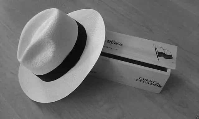 Genuine Ecuador Barranco Rolling Panama Hat Fedora Straw Sizes S M L XL 2XL 3XL