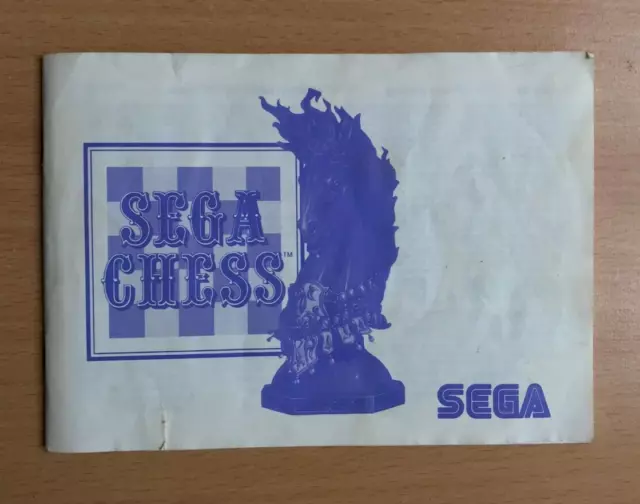 SEGA Master System Instruction Manual - SEGA CHESS