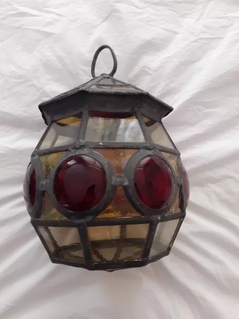 Beautiful Antique Arts and Crafts Porch or Hall  Lantern For Sale.