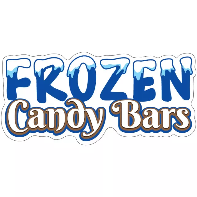 Frozen Candy Bars Decal Concession Stand Food Truck Sticker