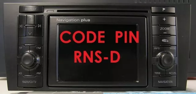 unlock code poste gps double RNS-D AUDI A4 A6 - Code pour autoradio PAS LARADIO