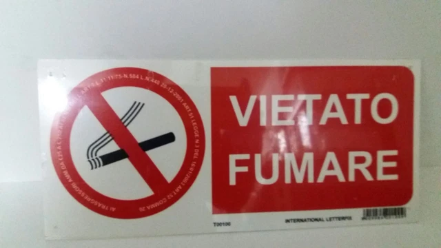 Cartelli Vietato Fumare Con Nastro Adesivo - 20x30 Cm, 3 Pezzi - Foto 10