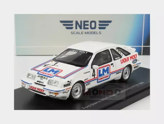 1:43 NEOSCALE Ford Sierra Xr4Ti #4 Dtm Season 1986 K.Niedzwedz White NEO44304 Mo