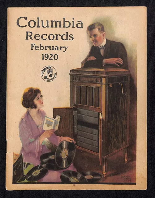 Columbia Records 1920 February New Releases w/ Prices 24pp Scarce
