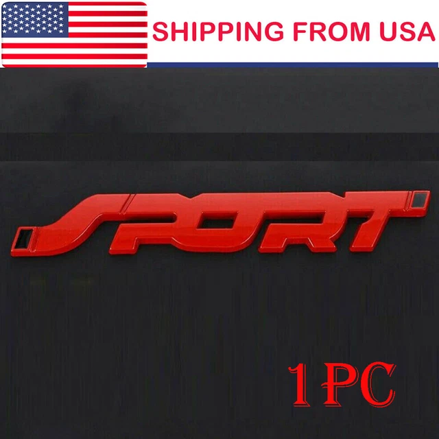1x Car Metal 3D SPORT Logo Emblem Badge Sticker Trunk Bumper Decal Accessories