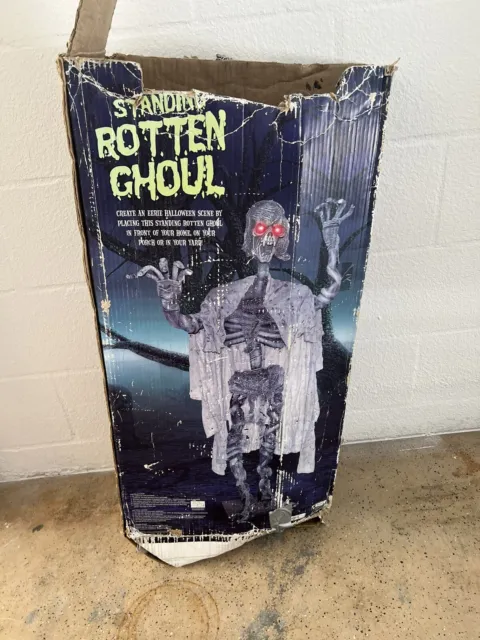 Standing Rotten Ghoul Creepy Horror Prop Hanging Spirit Halloween Animatronic