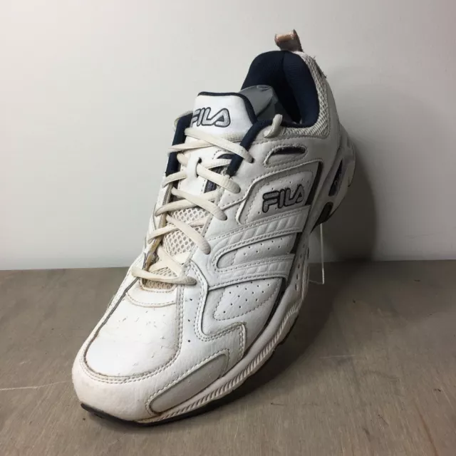 FILA DLS Fortifier Men’s Size 13 Leather white 1SRW0107-168 2