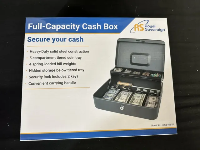 Royal Sovereign Full-Capacity Cash Box / Model #:  RSCB-400