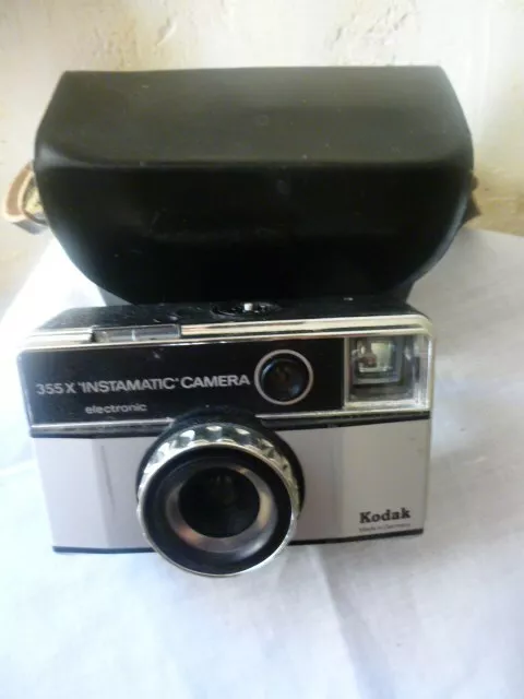 Kodak 355X Instamatic Camera Electronic Vintage Avec Sac 55Tp