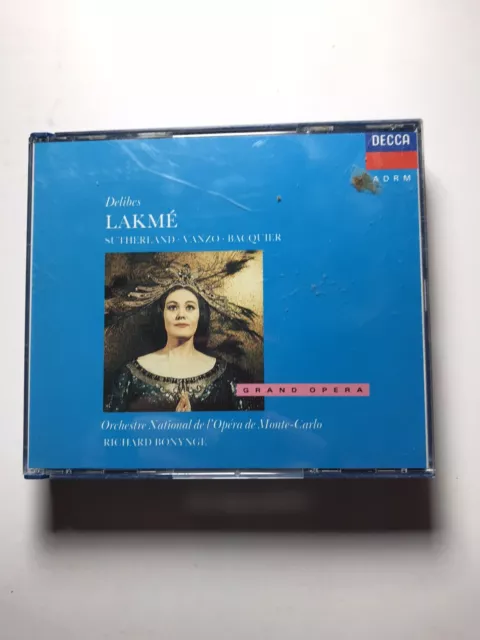 Delibes Lakme - Sutherland Bonynge  2CD Super Rare