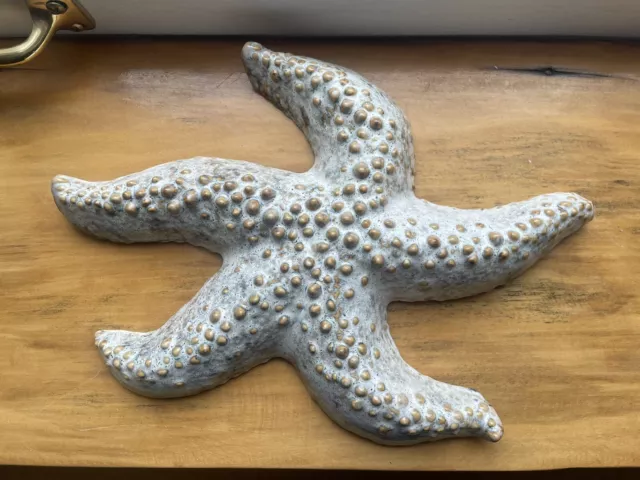 Large Vintage Ceramic Starfish Wall Decor Ceramicraft Rare 50’s mcm