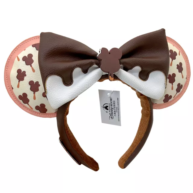 US Disney Park Loungefly Mickey Ice Cream Bar Scented Minnie Mouse Ears Headband 2