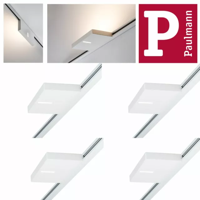 4er Set - Paulmann Urail Spot Uplight Etui 16W Blanc 230V Métal