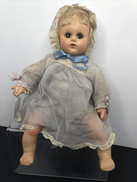 11” Antique Madame Alexander Compo “Little Genius” Compo Baby Doll Original #SF