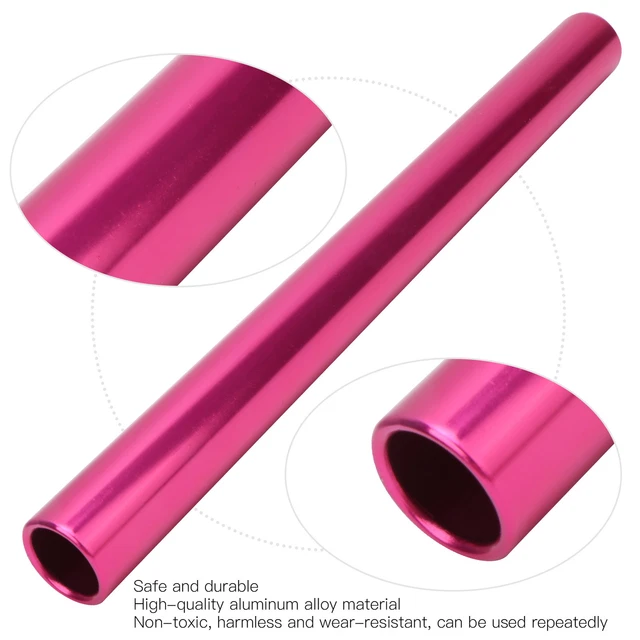 (Pink) Field Relay Baton Reduces Weight/Resistance Running Race Relay