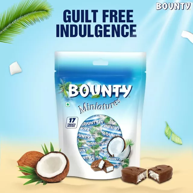 Bounty Miniatures Coconut Filled Rakhi Chocolate Gift Pack, (170 gm x 3 pack) 2