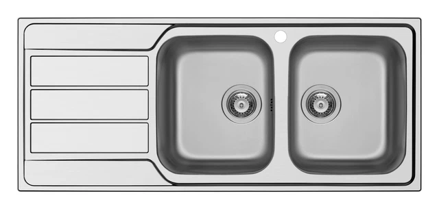 Schock Master D200 DX Bündiges Waschbecken Rechteckig Edelstahl