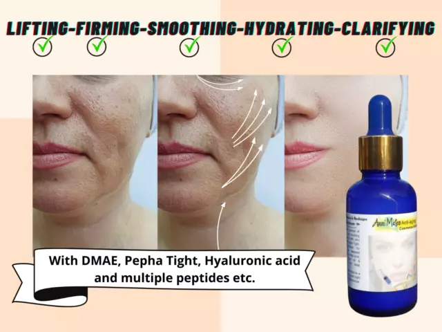 Serum with Argireline Matrixyl Syn-Coll PEPHA®-TIGHT Syn-Ake DMAE Copper peptide