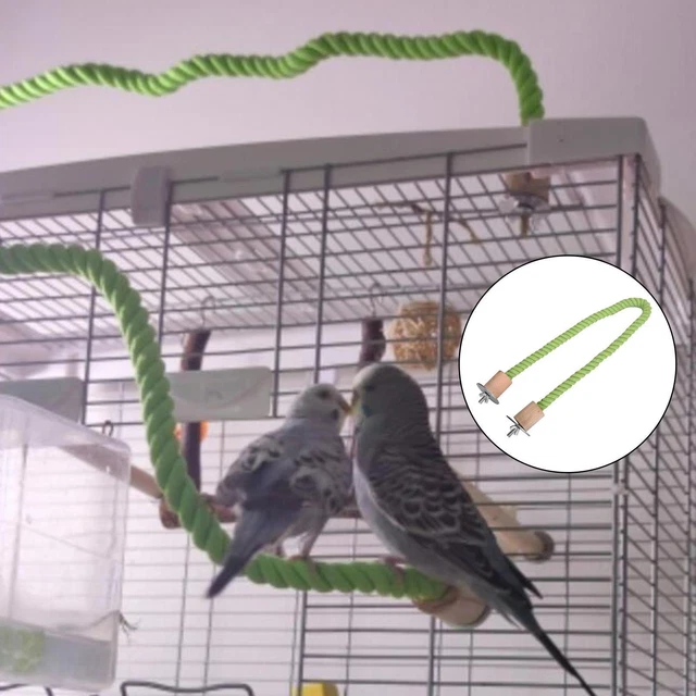 BIRD ROPE PERCH for Parrots, Cockatiels, Parakeets, Budgie Cages