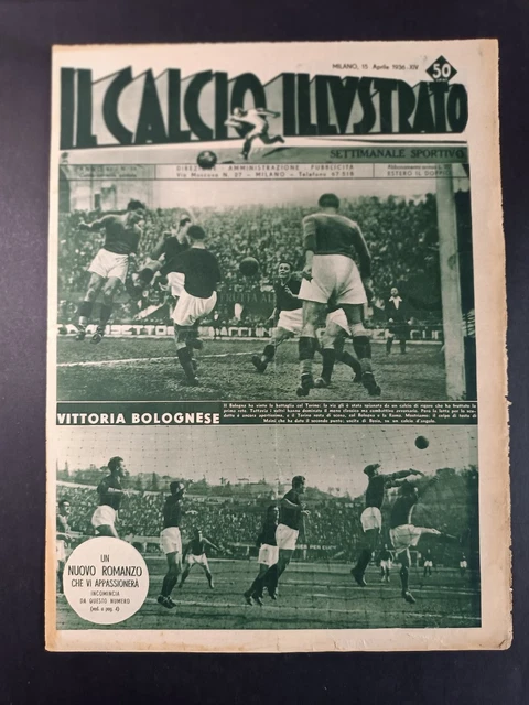 Calcio Illustrato N°7/1953 - Inter 1-3 Torino - Magazine Sportif Italien