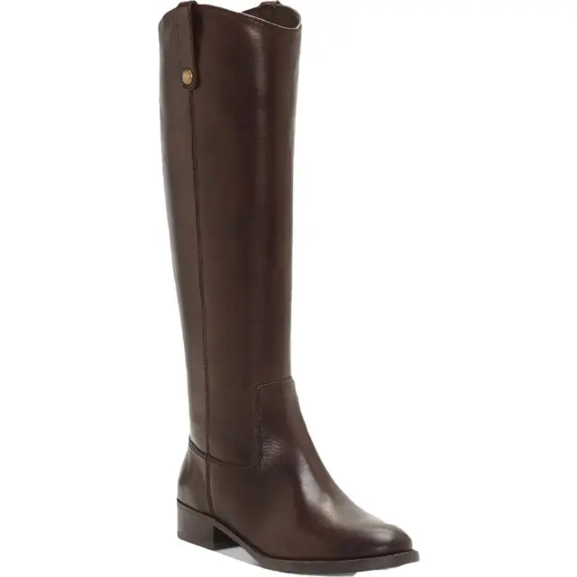 INC Womens Fawne Brown Leather Tall Riding Boots Shoes 7 Medium (B,M) BHFO 7963