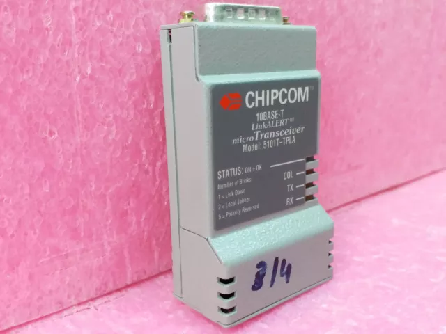 Chipcom 10BASE-T 5101T-TPLA LinkALERT Micro Transceiver Switch