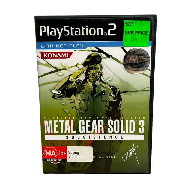 Metal Gear Solid 3 Snake Eater Subsistence PS2/PS3 Poster – Made In USA MGS307