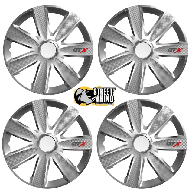 16" Universal GTX Wheel Cover Hub Caps x4 Ideal For Toyota Prius