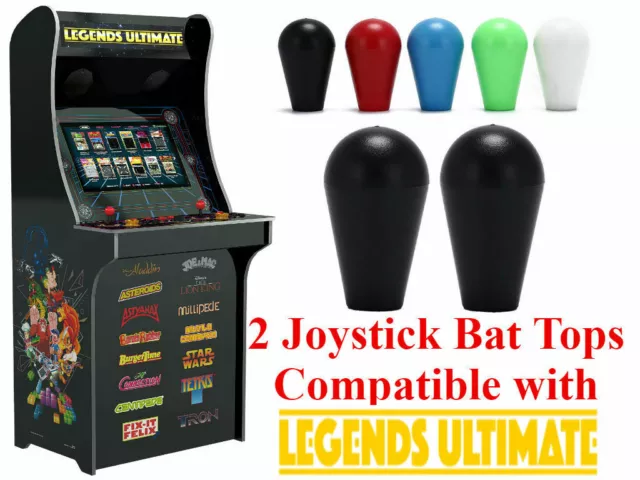 2 Joystick Bat Top Handle Replacements for AtGames Legends Ultimate Home Arcade 2 Joystick Bat Top Handle Replacements for AtGames Legends Ultimate Home Arcade