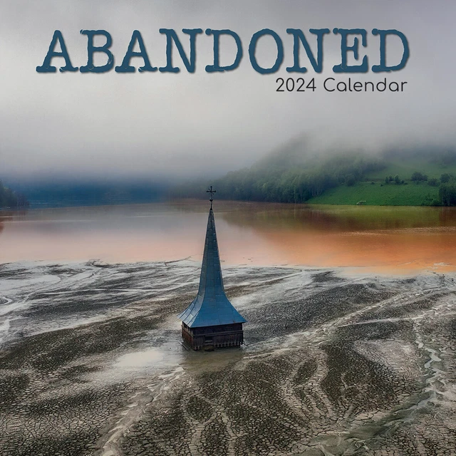 ABANDONED 2025 SQUARE Wall Calendar 16 Month Art Planner Christmas New