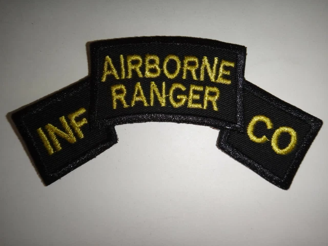 Vietnam Guerra US Army Fanteria Company Airborne Ranger Pergamena Toppa