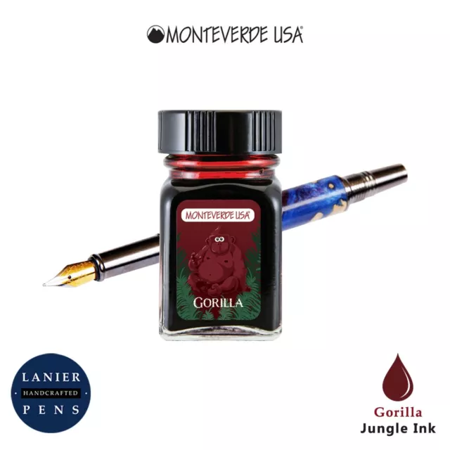 Monteverde G309GO Ink Bottle 30 ml - Jungle Gorilla (Red)