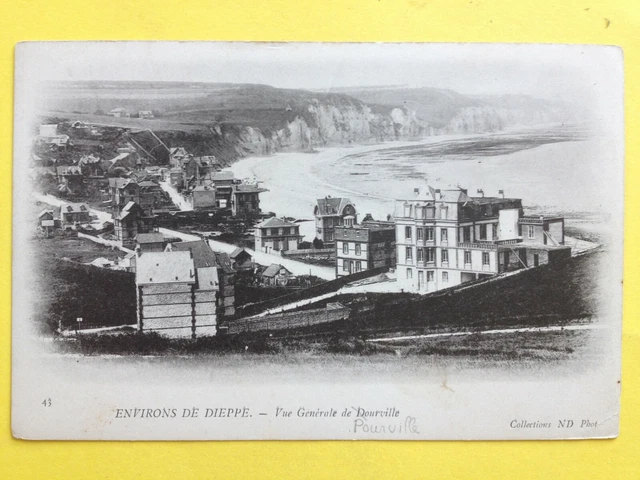 cpa Normandie approx. DIEPPE General View of PANTVILLE Seine Maritime Cliff