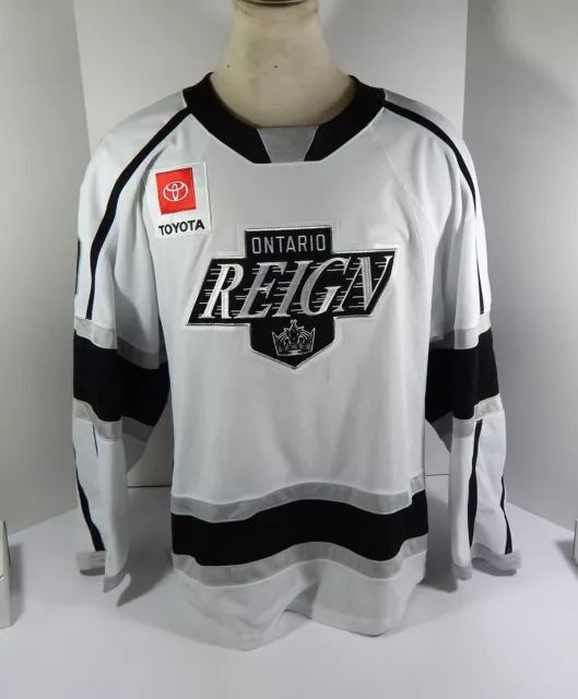 Ontario Reign Game Used Grey Practice Jersey 58 DP33546