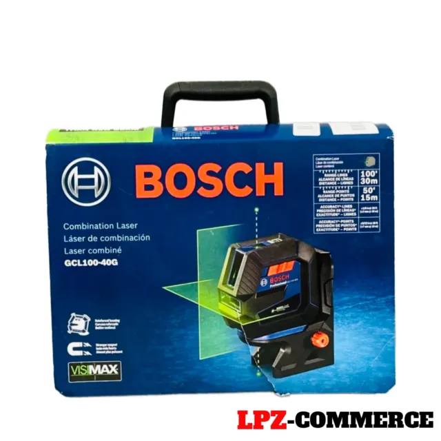 Bosch GCL100-40G-RT Green Laser w/ Plumb Points Manufacturer Refurbished