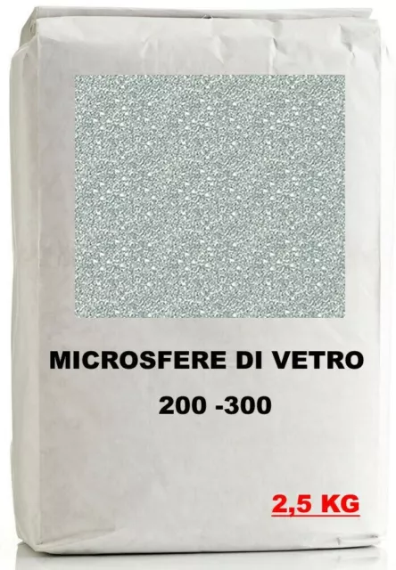 Graniglia Sacco 2,5 Kg Microsfere Di Vetro Per Sabbiatrice Grana 200 - 300