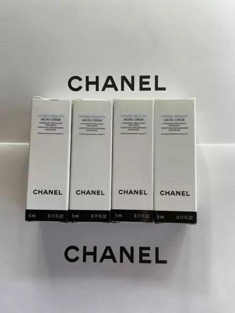 CHANEL Hydra Beauty Micro Crème Creme 4 x 5ml Proben 20 ml Probierset Reise