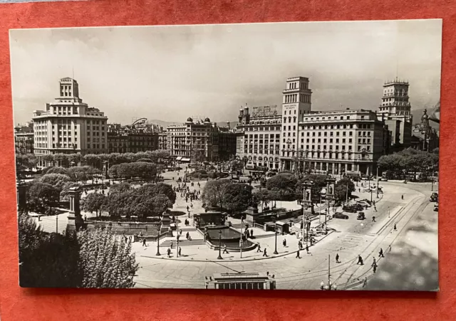 cpsm Espagne BARCELONA - Plaza de Cataluna