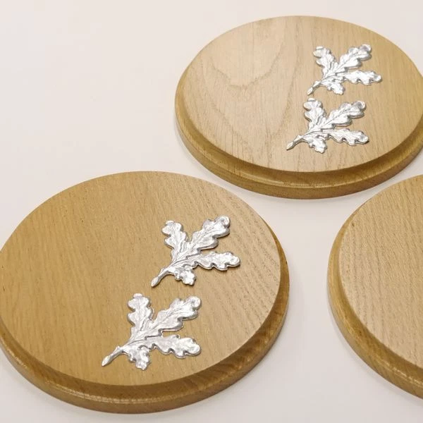 3X Keilerschilder Redondo Roble Claro Af 15 CM Con 6x Aluminio Hoja de Nuevo 2