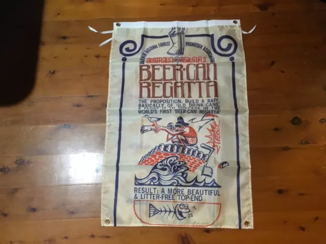 Darwin beer can regatta advertising Banner poster man cave flag nt draught  emu