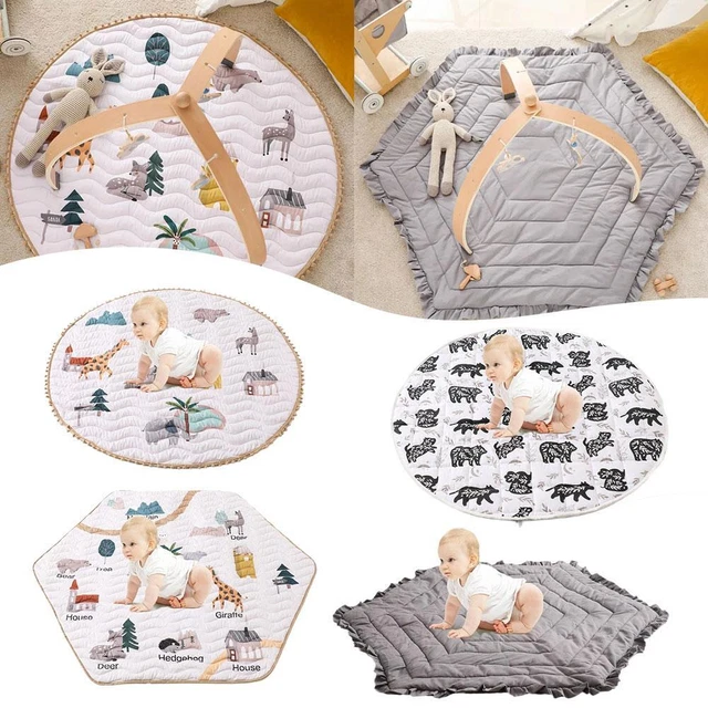Wildlife Stamp Baby Play Mat Thick Cotton Baby Children's Crawlin S7B3