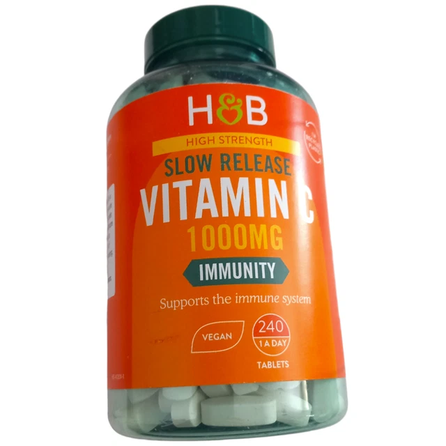 HOLLAND & BARRETT Vitamin C 1000mg 240 Tablets Vegan Slow Release High