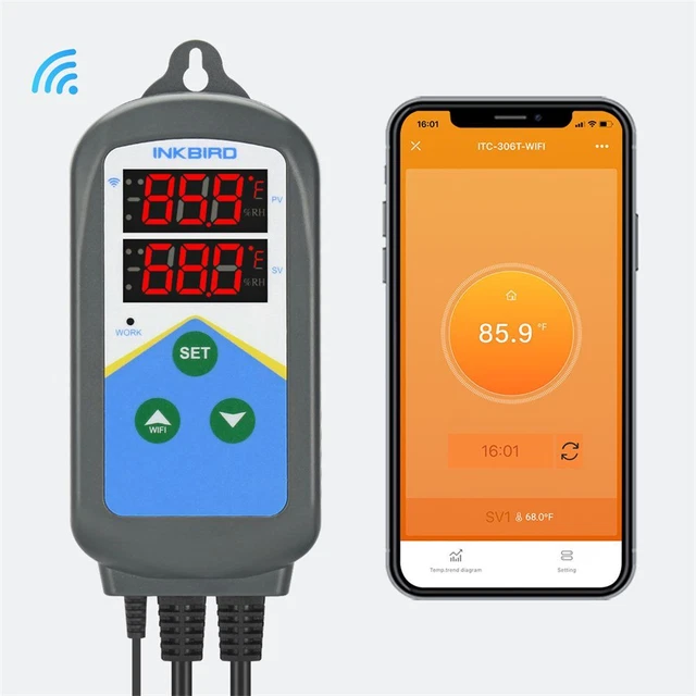 WIFI Heating Temperature Controller Greenhouse Germination Reptiles App Control