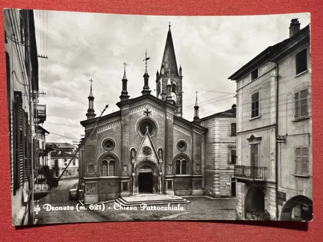 Cartolina - Dronero ( Cuneo ) - Chiesa Parrocchiale - 1965