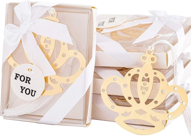 12 Pcs Crown Gift Bookmarks Wedding Favors,Party Favor, Baby Shower Gift