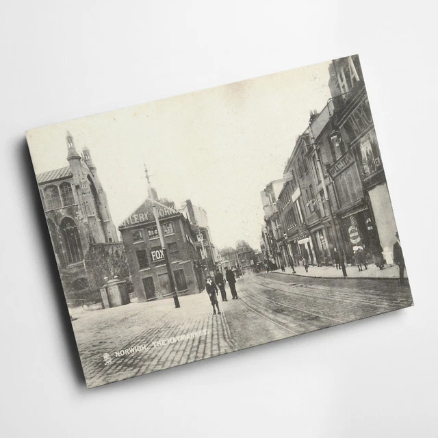 A3 PRINT - Vintage Norfolk - Norwich. The Haymarket