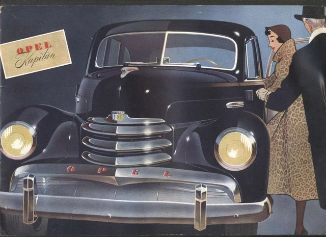 Brochure Automobile Opel Kapitan Information & Iamges 50's Decade